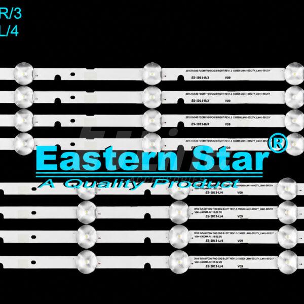 ES-1011-R/3 + ES-1011-L/4 Kit 8 barres LED TV Samsung 43” UA43M5100 / UA43N5300