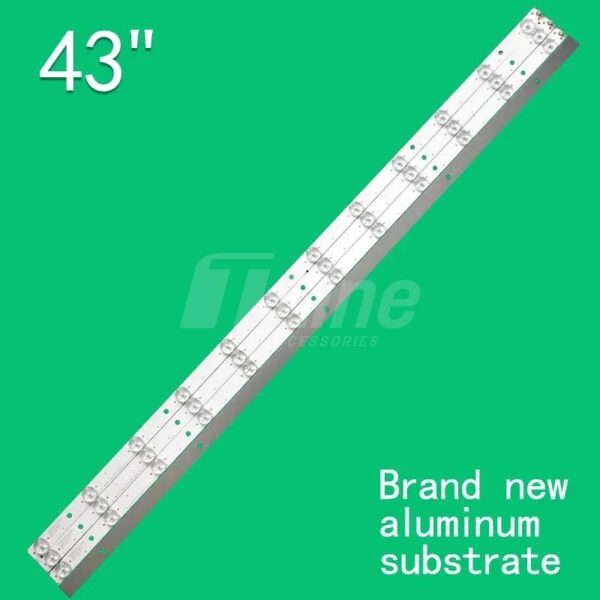Kit 4 barres 12 LED TV CONDOR, BRANDT, KONKA 42" 43″