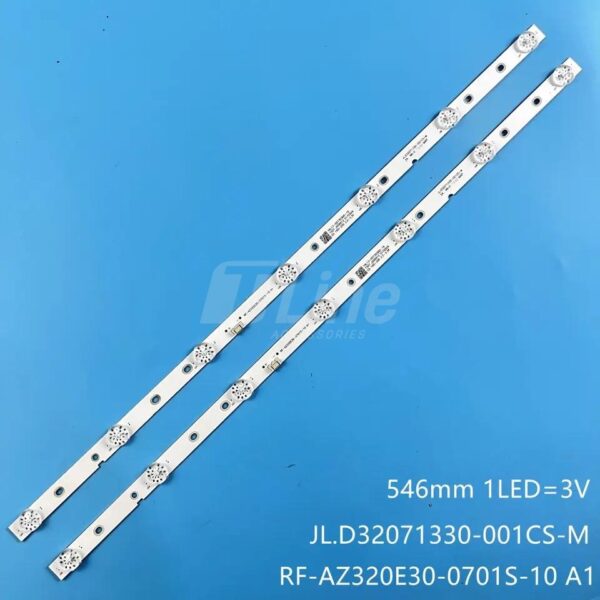 Kit 2 barres 7 LED SKYWORTH, TELEFUNKEN, TORNADO, IRIS 32"