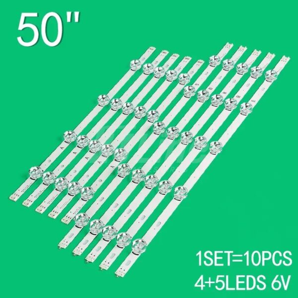 Kit 10 barres 5+4 LED LG 50LB 50"