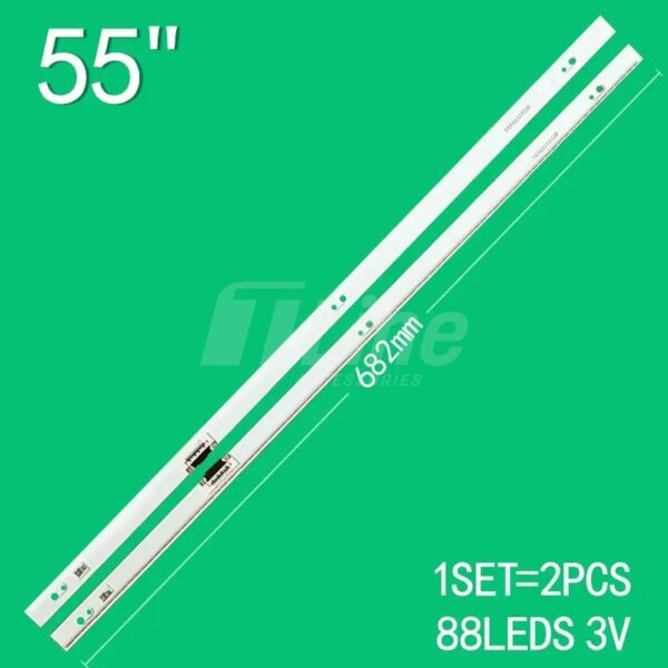 Kit 2 barres 88 LED TV SAMSUNG 55″