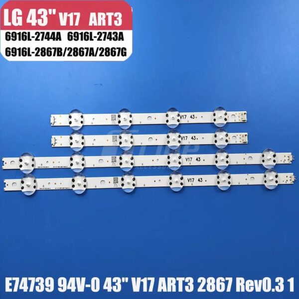 Kit 2 Barres 10 LED 3V TV LG 43"