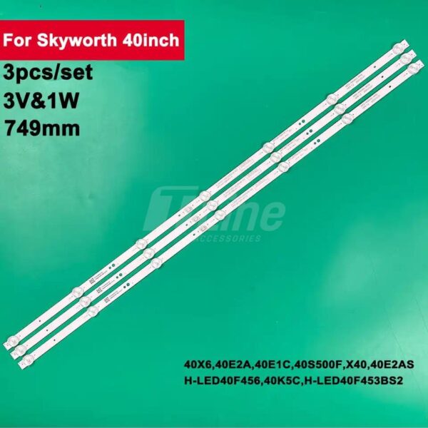 Kit 3 Barres 7 LED 3V TV SKYWORTH 40"