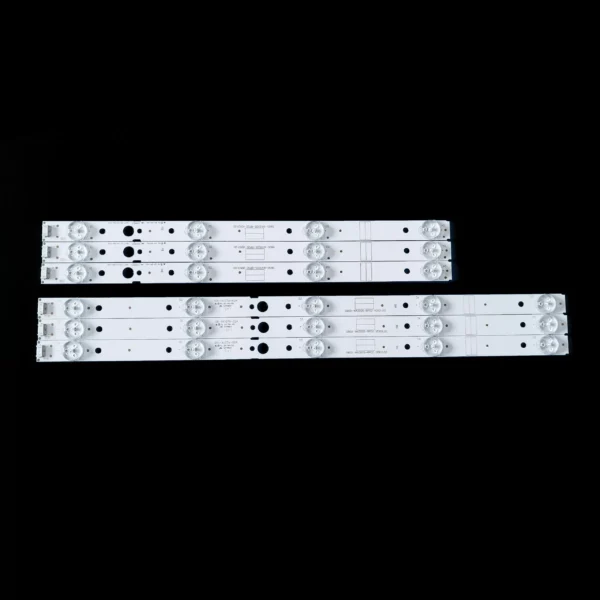 Kit 6 barres 4 LED + 5 LED 3V TV TELEFUNKEN, TOSHIBA, IRIS 43"