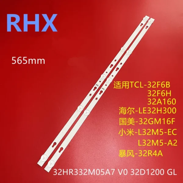 Kit 2 barre 5 LED 6V TV TCL 32"