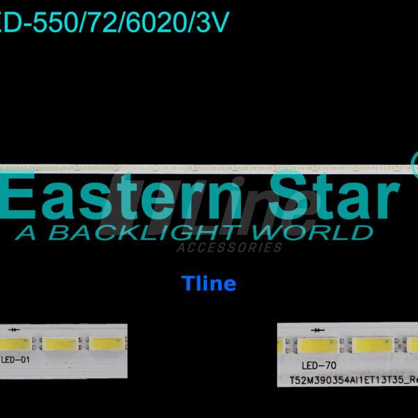 ES-ELED-550 Kit 1 Barre 72 LED 3V TV TCL 39″ T51M39035, L39F2560