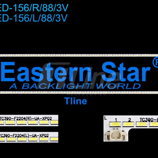 ES-ELED-156 Kit 2 barre 88 LED 3V TV HAIR 39"