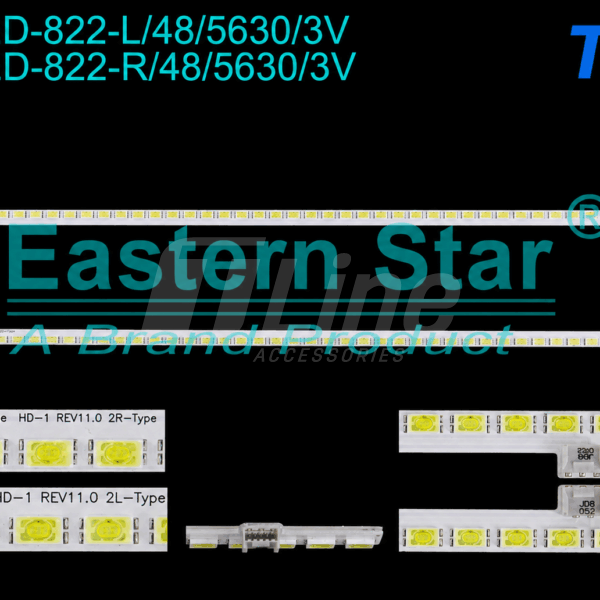 Kit 2 barre 48 LED 3V  ES-ELED-822   ELED/EDGE TV LG Skyworth 32'' 32SL738N32LE3300 L