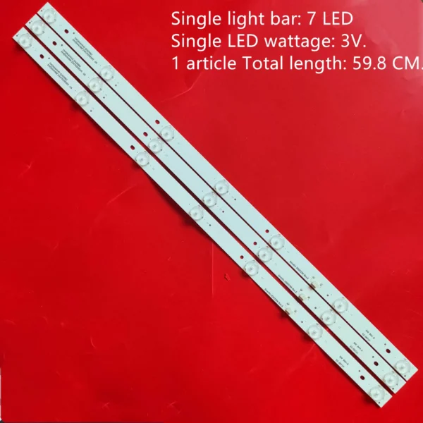 Kit 3 barres 7 LED 3V TV PHILIPS 32″ & Unionaire 32″ & HAIER 32″