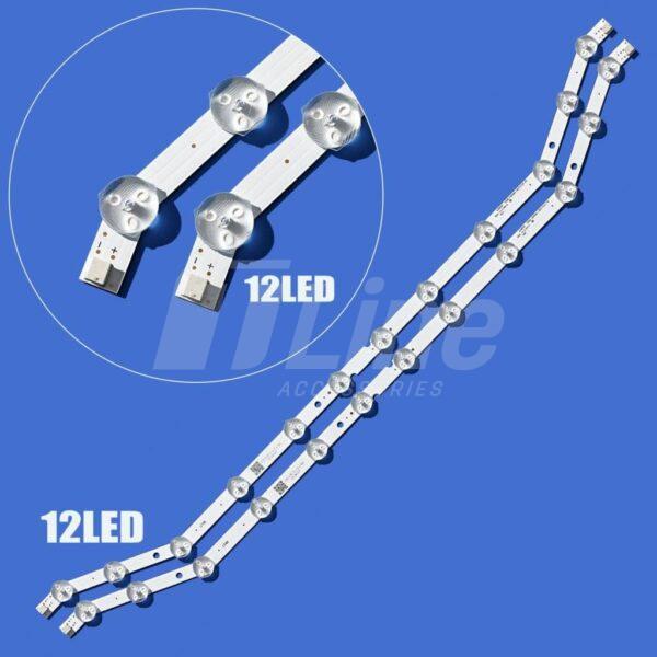 Kit de 2 barres 12 LED 3v TV Samsung 32″ UN32EH5000
