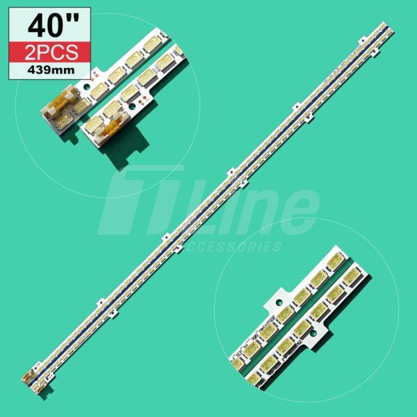 Kit 2 barres 62 LED TV Samsung 40″ UE40D5000