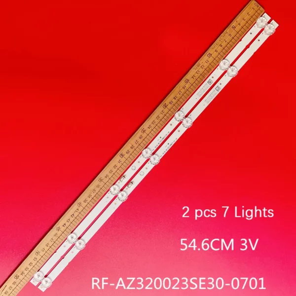 Kit 2 barres 7 LED 3V TELEFUNKEN TV 32″ LED TLF E63 HD