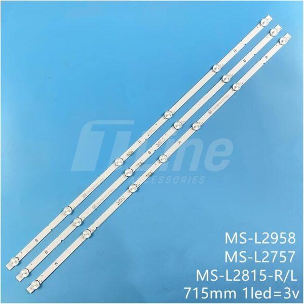 Kit 3 barres 7A+6B+6B TV LED TELEFUNKEN 40″