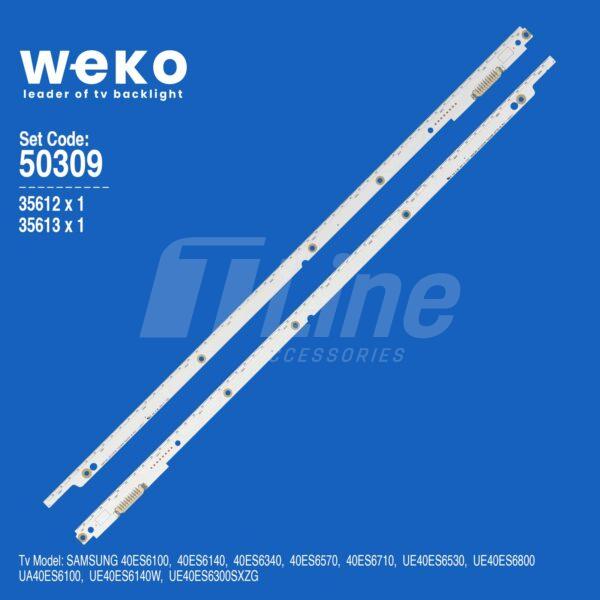 Kit 2 barres 56 LED 3V Samsung 40"  UE40ES6100P