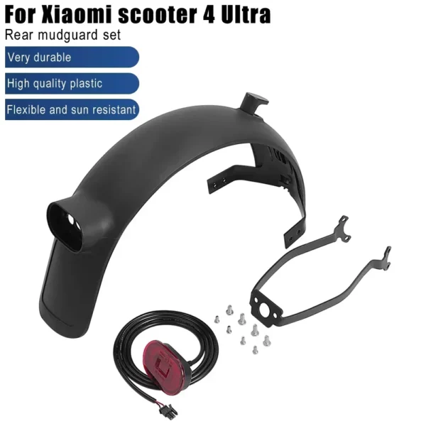 garde-boue arrière et feu arrière pour trottinette électrique Xiaomi MI4 Ultra
