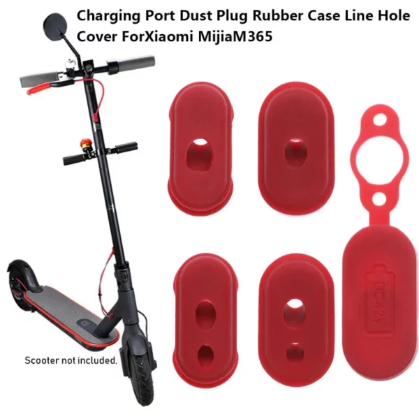 Lot de 4 ou 5 capuchons de protection en caoutchouc pour port de charge Xiaomi M365/M365 Pro Pro2, accessoires pour scooter