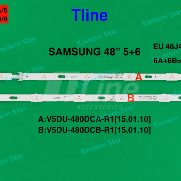 ES-159 Kit 12 barres 5+6 LED TV Samsung 48′′ UE48JU6640U