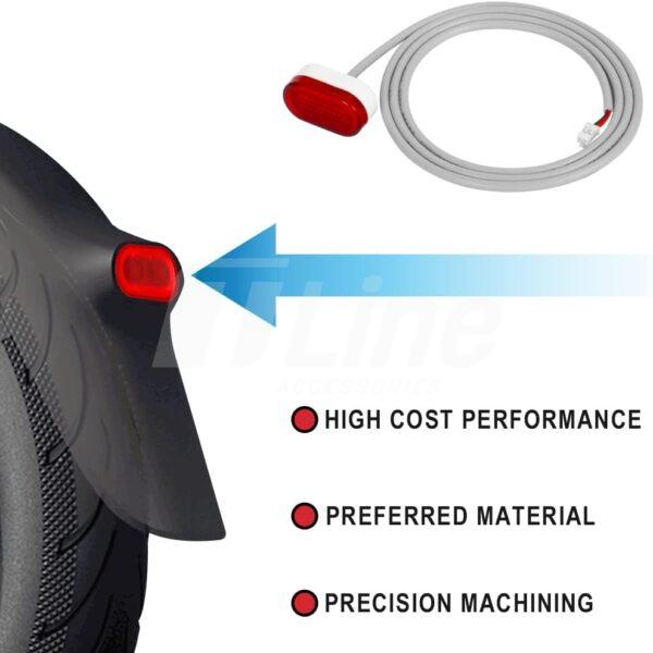 Feu arrière de garde-boue pour trottinette électrique Ninebot