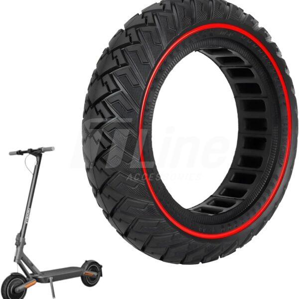 Pneu plein tout-terrain 250*64 avec cercle Rouge