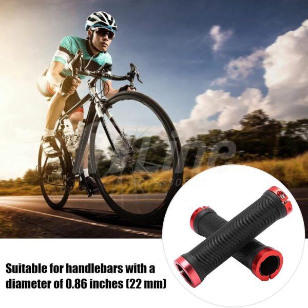 Poignée de vélo rouge avec outil