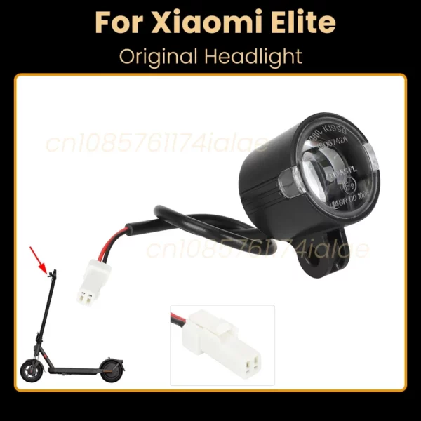 Phare avant d'origine pour trottinette électrique Xiaomi Elite