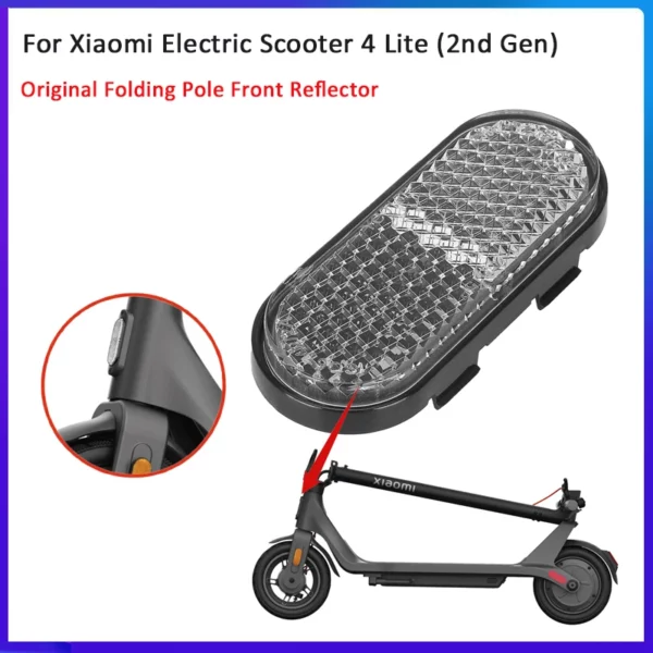 Réflecteur avant pliable pour trottinette électrique Xiaomi 4 Lite 2e génération