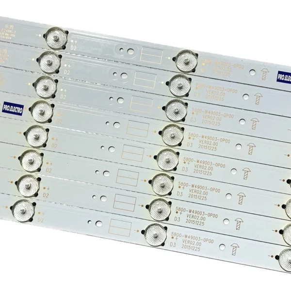 ES-413 Kit 8 Barres 5 LED 3V TELEFUNKEN 49″