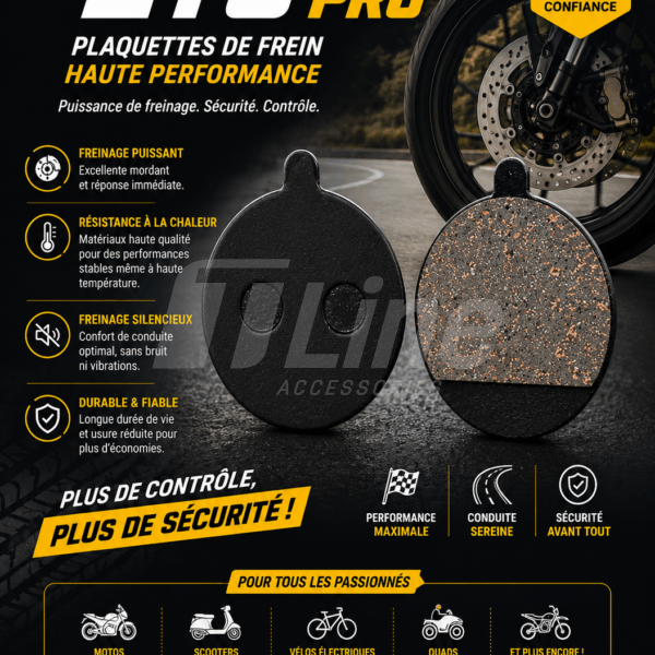 Plaquettes de frein à disque avant pour trottinette Segway ZT3 Pro