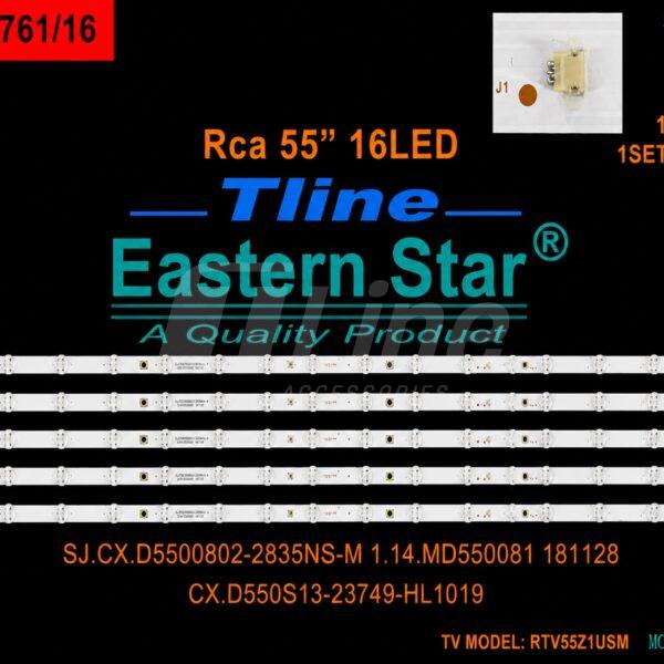 ES-3761  5 BARRES 16 LED 3V TCL55" RTV5521USM