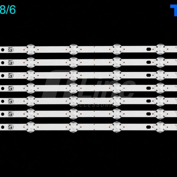 ES-1128 Kit 7 barres 6 LED TV SABA 55″ / FALCON 55″