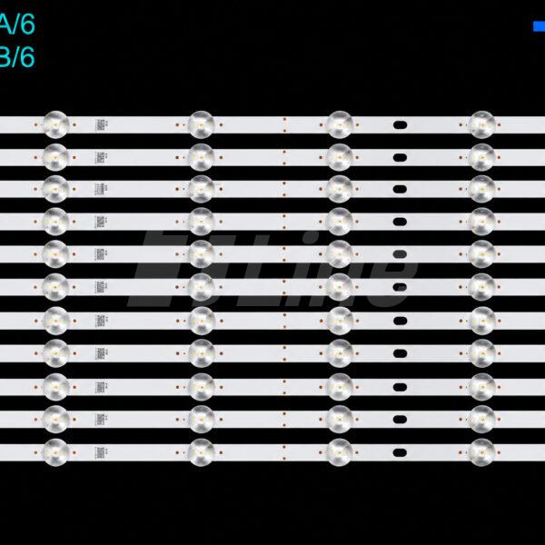 ES-1129 9 barres 6LED TV Backlight use for 55" Vestel 55T6863DB