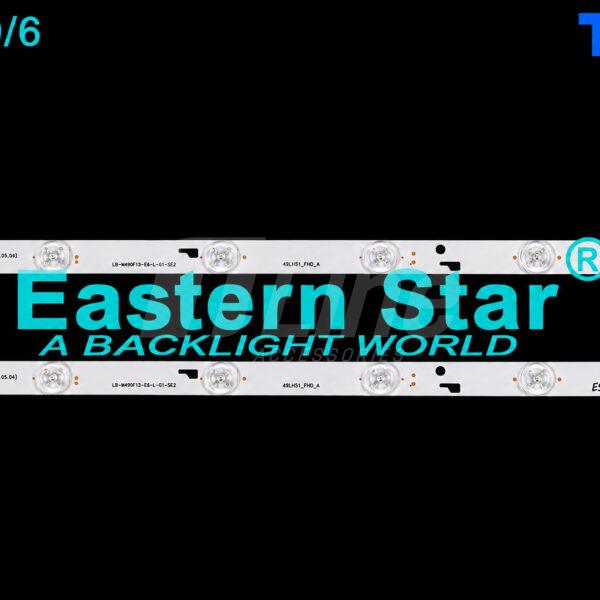 ES-299 Kit 2 barres 6 LED 6V TORNADO 32″ 32ER9300E
