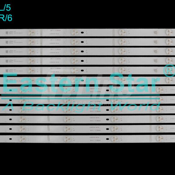 ES-4388 Kit 12 barres LED TV CONDOR 55″ 5LED+6LED U55G7300