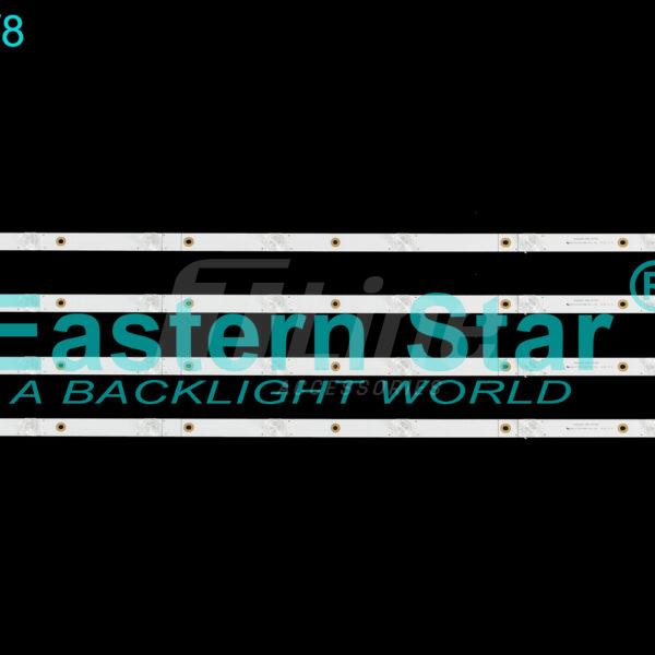 ES-831 Kit 4 barres 8 LED TV Hisense 43″ 43A6103UW