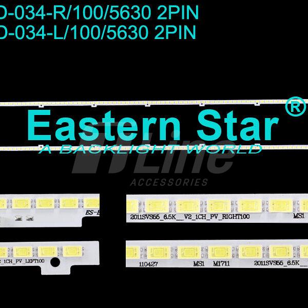 ELED-034 Kit 2 barres 100+100 LED TV SAMSUNG 55″ UA55D6000