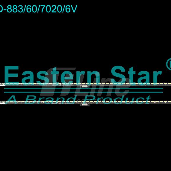 ES-ELED-883 Kit 2 Barres 60 LED 6V TV TELEFUNKEN 49″ TV 49″ LED TLF E700A FHD SMART PLUS / 49E700A