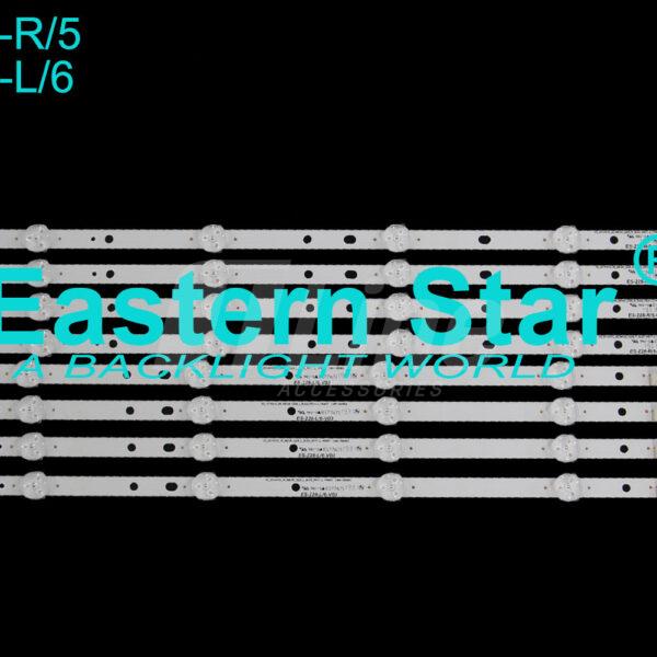 ES-228 Kit 8 Barres L5 + L6 LED TV Samsung 48" 48H4200 / 48H4203 / 48H4205