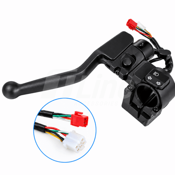 Levier de frein gauche original avec sonnette et bouton de clignotant pour trottinette électrique Xiaomi 6