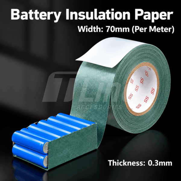 Papier isolant pour batterie 18650 – largeur 70 mm