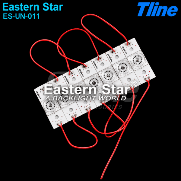 ES-UN-011- 2W/6V Lot de 7 LED carrée découpable 6V