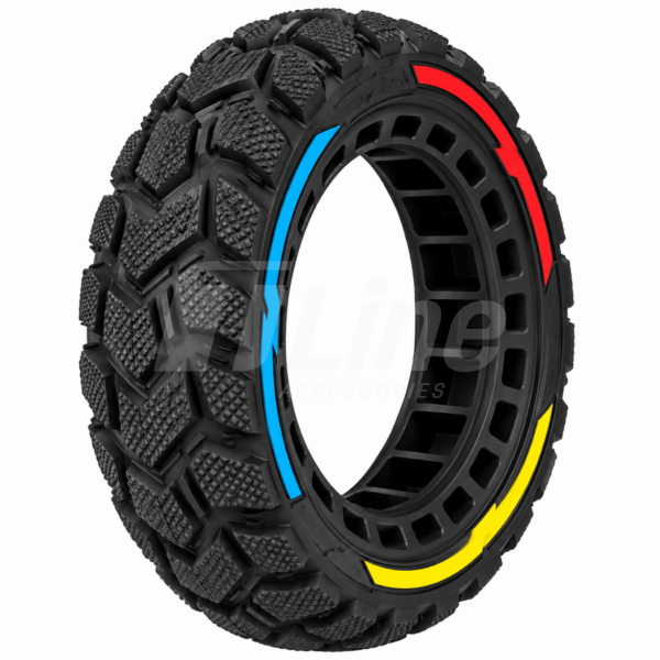Pneu plein Ulip 90/65-6.5 Diamond tout-terrain avec 3 couleurs