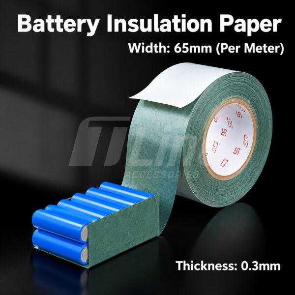 Papier isolant pour batterie 18650 – largeur 65 mm –